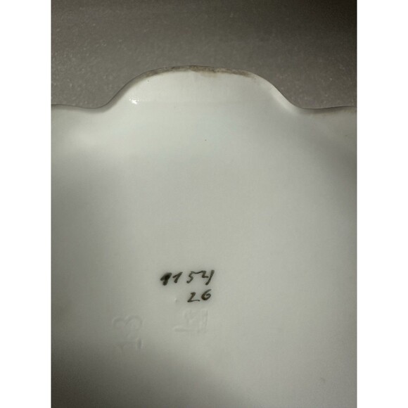 Antique Porcelain Hair Receiver Bowl Hand Painted Victorian Era 1920s Read - Picture 6 of 8